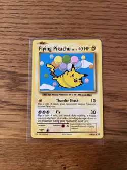 Pokemon TCG Flying Pikachu Evolutions Card 110/108 Secret Rare - Image 1