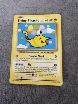 Pokemon TCG Flying Pikachu Evolutions Card 110/108 Secret Rare Near Mint - Image 1