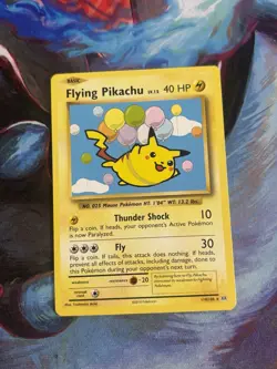 Pokemon TCG Flying Pikachu Evolutions Card 110/108 Secret Rare - Image 1