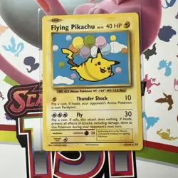 Pokemon TCG Flying Pikachu Evolutions Card 110/108 Secret Rare - Image 1