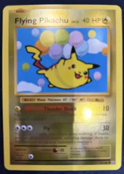 Pokemon TCG Flying Pikachu Evolutions Card 110/108 Secret Rare Reverse Holo - Image 1