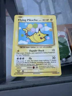 Pokemon TCG Flying Pikachu Evolutions Card 110/108 Secret Rare - Image 1