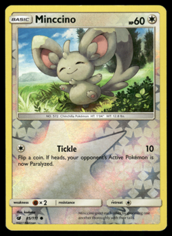 Pokemon TCG - Crimson Invasion - Minccino 85/111 Reverse Holo - P - Image 1