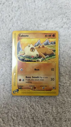 Pokemon TCG Expedition 2002 Cubone Common 103/165NM Near Mint Tomokazu Komiya - Image 1
