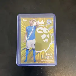 Topps Premier League 2026 Gold Lion #12 Erling Haaland Trading Card - Image 1