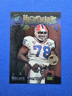 1995 Topps BRUCE SMITH Members Only NIGHTMARES card BUFFALO BILLS - Image 1