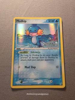 Pokemon Mudkip 57/100 Reverse Holo EX Crystal Guardians Stamped Free Shipping - Image 1