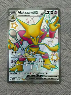 Alakazam 215/091 Full Art Baby Shiny Paldean Fates Pokemon Card - English - Image 1