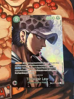 One Piece TCG Trafalgar Law SP Parallel Art Card OP01-047 English Edition - Image 1