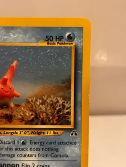 The Pokemon Company Corsola Uncommon Regular 50 HP Neo Discovery 37/75 Unlimited - Image 3