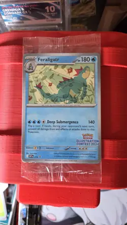 Pokemon EN Illustration Contest 2024 Sealed Set Feraligatr/Pikachu/Toxtricity - Image 1