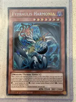 YUGIOH BLZD-EN024 Fydraulis Harmonia Secret Rare 1st Edition NM - Image 1