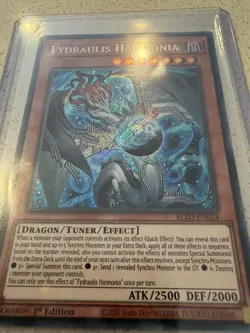 YUGIOH BLZD-EN024 Fydraulis Harmonia Secret Rare 1st Edition NM - Image 2
