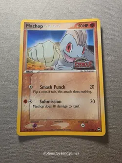 Pokemon Machop 53/108 Reverse Holo EX Power Keepers Stamped Free Shipping - Image 1