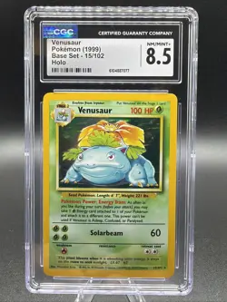 Venusaur 15/102 Base Set Cosmos Holo CGC 8.5 - Image 1
