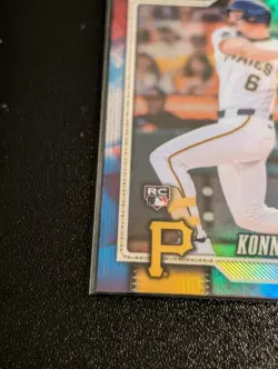 2026 Topps Chrome Rookie Red White Blue Refractor Konnor Griffin RC Pirates #74 - Image 3