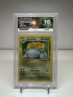 Pokemon TCG Venusaur Classic Collection Holo Card 003/034 2023 Ace 10 - Image 1