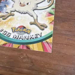 Topps Blue Label Pokemon Tv Animation Edition Card #56 Mankey Pokemon - Image 2