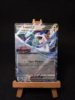 Pokemon TCG Prismatic Evolutions Lugia EX Card 082/131 Stamp Stamped Holo - Image 1