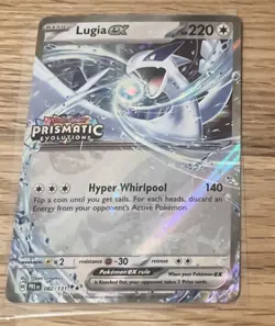 Pokemon TCG Lugia EX Prismatic Evolutions Card 082/131 - STAMPED PROMO - Image 1