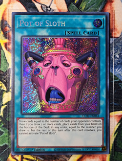 Pot of Sloth CORI-EN061 Chaos Origins Secret Rare 1st Ed NM - Image 1