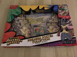 POKEMON ASCENDED HEROES PREMIUM POSTER COLLECTION MEGA LUCARIO EX NEW SEALED BOX - Image 1