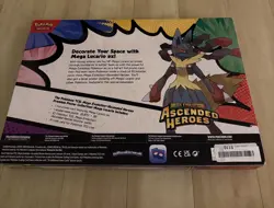 POKEMON ASCENDED HEROES PREMIUM POSTER COLLECTION MEGA LUCARIO EX NEW SEALED BOX - Image 2