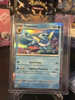 Vaporeon 022/131 Holo Prismatic Evolutions Pokemon Card NM - Image 1