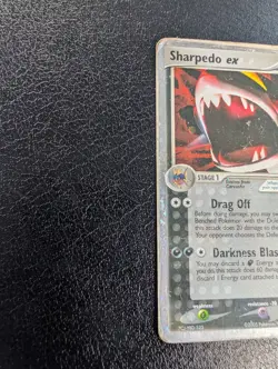 Pokemon Sharpedo EX Holo Card 104/107 Deoxys HP/damaged - Image 4