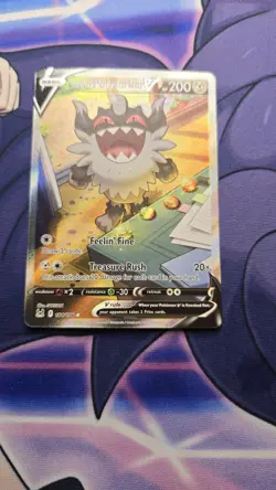NM! Galarian Perrserker V (184/196) Lost Origin Alt Art Ultra Rare Pokemon Card - Image 2