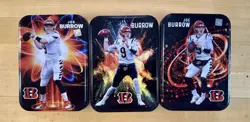 Joe Burrow Cincinnati Bengals NFL Collector Tin Lot (3) *EMPTY/NO PACKS* - Image 1