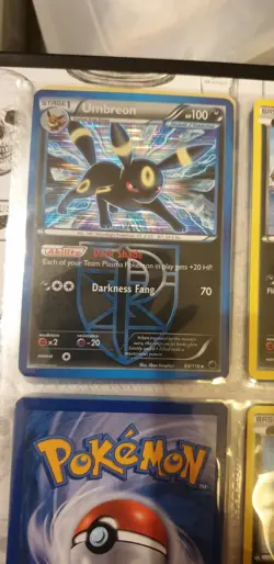 Umbreon 64/116 Holo Plasma Freeze Black & White Rare Pokemon Card TCG - Image 1