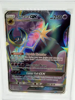 2017 POKEMON SUN & MOON #141 FULL ART/LUNALA GX PSA 10 - Image 2