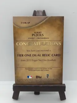 2019 Topps Tier One ALBERT PUJOLS Dual Memorabilia Patch #'D 02/25...Angels! - Image 2