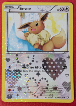 Eevee RC14/RC25 Legendary Treasures: Radiant Collection Holo MP Pokemon TCG - Image 1