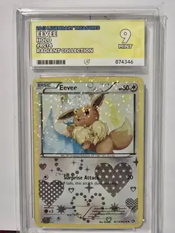 Eevee RC14/RC25 Legendary Treasures ACE 9 Radiant Collection Holo Pokemon TCG - Image 1