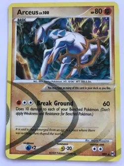 Pokemon TCG Arceus Arceus AR8 Holo Rare - Image 1
