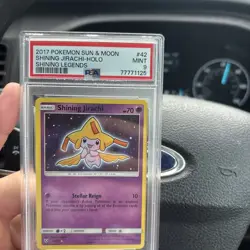 2017 Pokemon Sun & Moon Shining Legends Shining Jirachi-Holo 9 PSA #42 - Image 1