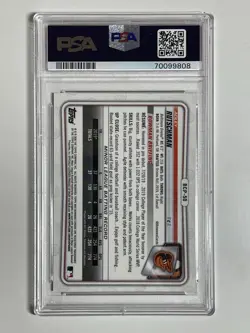2020 BOWMAN CHROME ADLEY RUTSCHMAN PROSPECTS - PURPLE REF. #BCP50 PSA 10 - Image 2