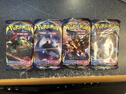 Pokemon Sword and Shield base booster - 4 Pack full art Set- New/Factory Sealed - Image 1