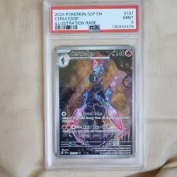 PSA 9 Pokemon TCG 2024 English Surging Sparks Ceruledge IR Holo 197/191 - Image 1
