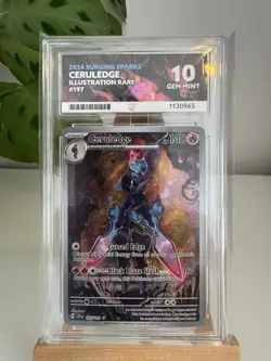 Pokemon TCG Ceruledge: Surging Sparks Illustration Rare Card 197/191 Ace 10 - Image 1