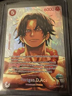 PORTGAS D. ACE One Piece ST15-005 English SP (SR) Holo - The Time Of Battle - Image 2