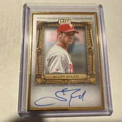 2023 Topps Gilded Collection - Gold Framed HOF Auto #HAFA-SR Scott Rolen /99 - Image 1