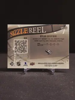 2025-26 Upper Deck Series 2 Dylan Guenther Sizzle Reel Red /199 Mammoth #SR-55 - Image 2
