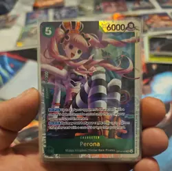 Perona SR The Azure Sea's Seven OP14-033 English Super Rare 🚨 BRAND NEW! - Image 1