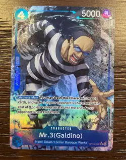 Mr.3 (Galdino) Alternate Art SR (OP16-056) One Piece TCG The Time of Battle NM - Image 1