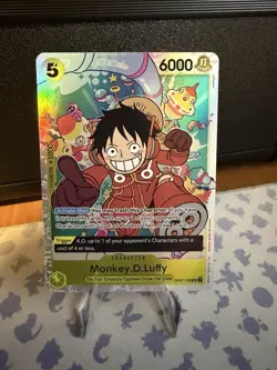 One Piece TCG - Monkey.d.Luffy SR OP07-109 - English - NEARMINT PACK FRESH - Image 1