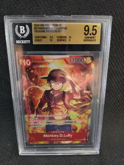 2024 One Piece Promo Monkey D. Luffy SR Treasure Boosters Set #ST10-006 BGS 9.5 - Image 1