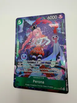 Perona OP14-033 SR – One Piece Card Game – Super Rare Holo – NM - The Azure Seas - Image 2